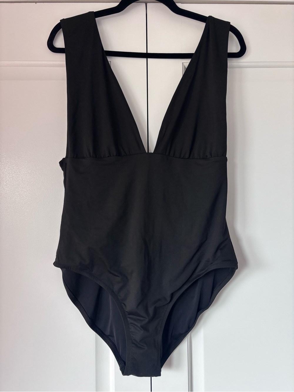 J.Crew Black One-Piece Swimsuit Like New Size 14.